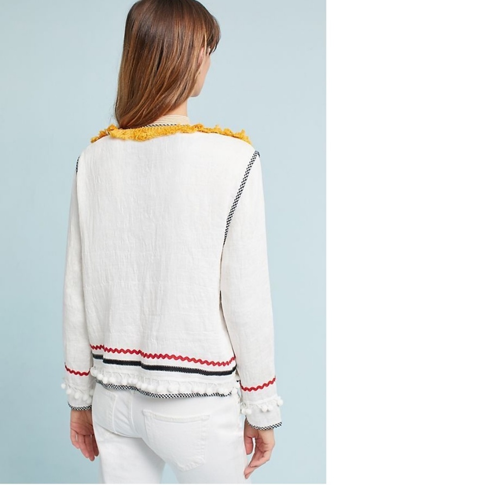 Anthropologie English Factory Selina Pom Jacket size S new - Picture 4 of 13
